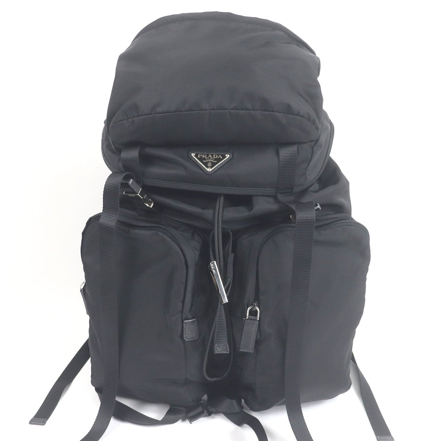 Prada Re-Nylon Saffiano Leather Backpack
