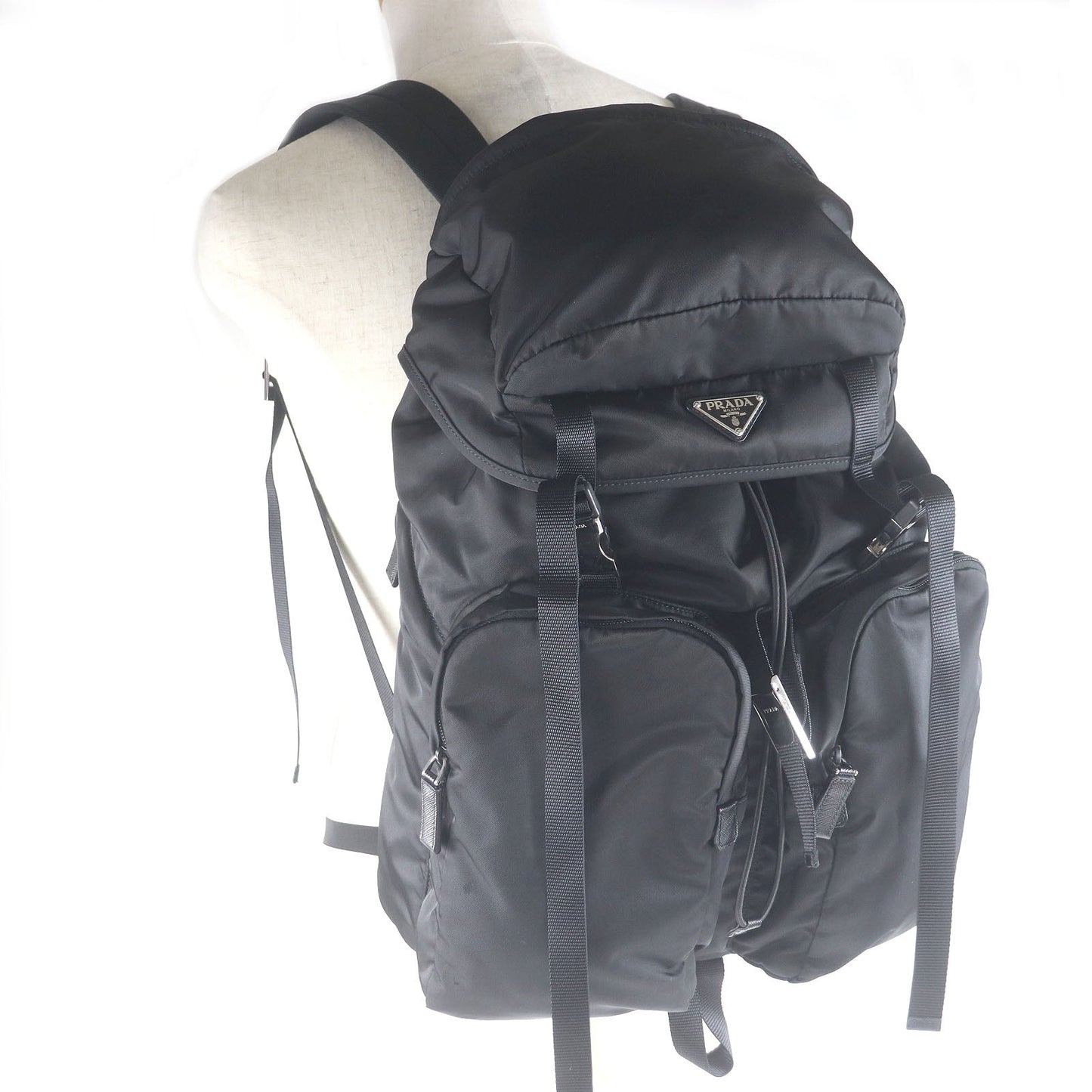 Prada Re-Nylon Saffiano Leather Backpack