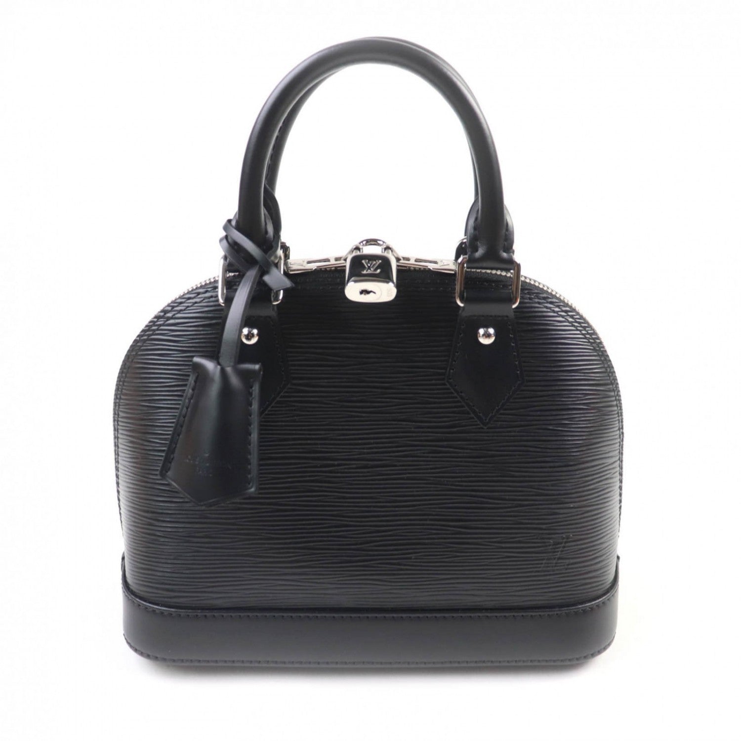 LOUIS VUITTON Handbag Epi Leather Noir Alma BB