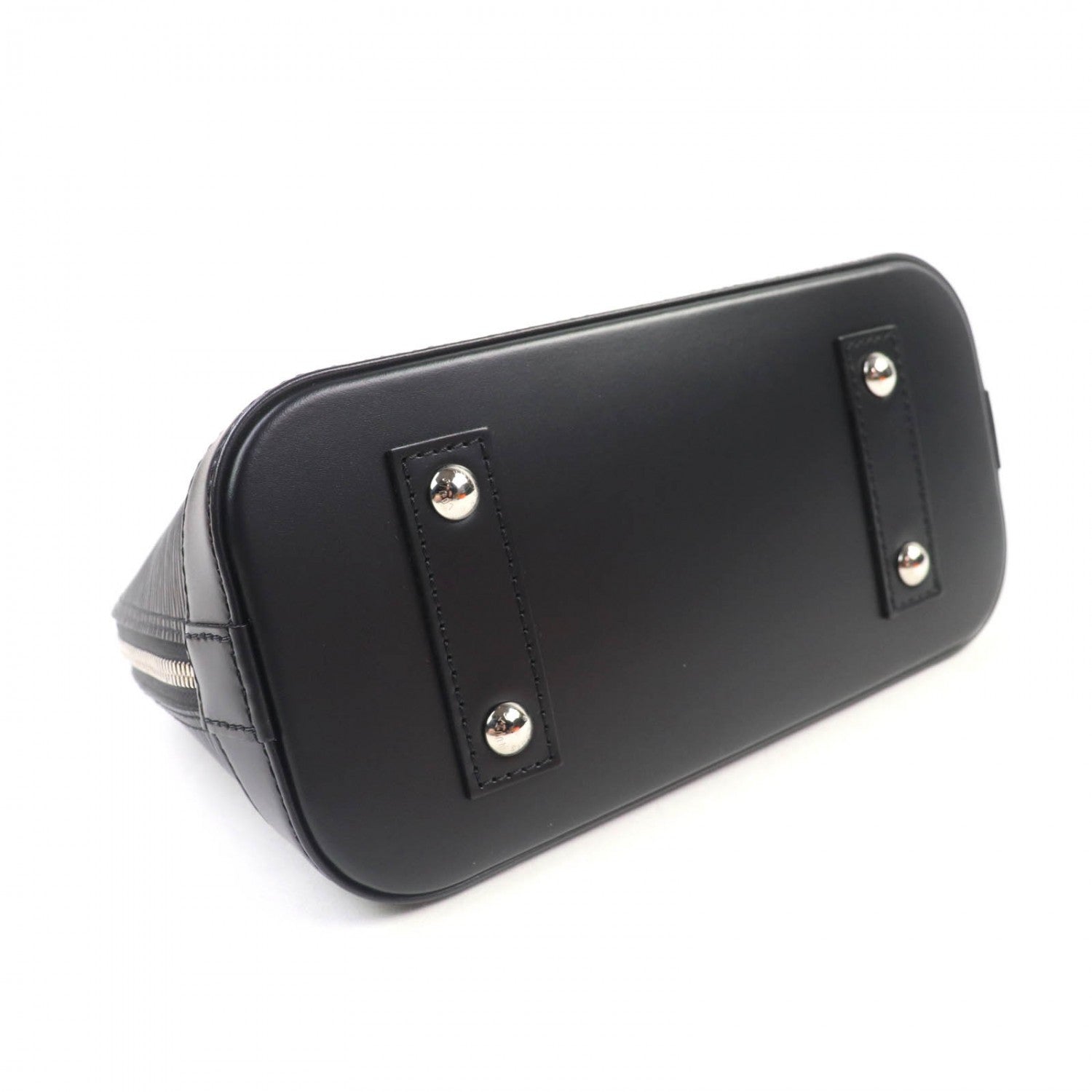 LOUIS VUITTON Handbag Epi Leather Noir Alma BB