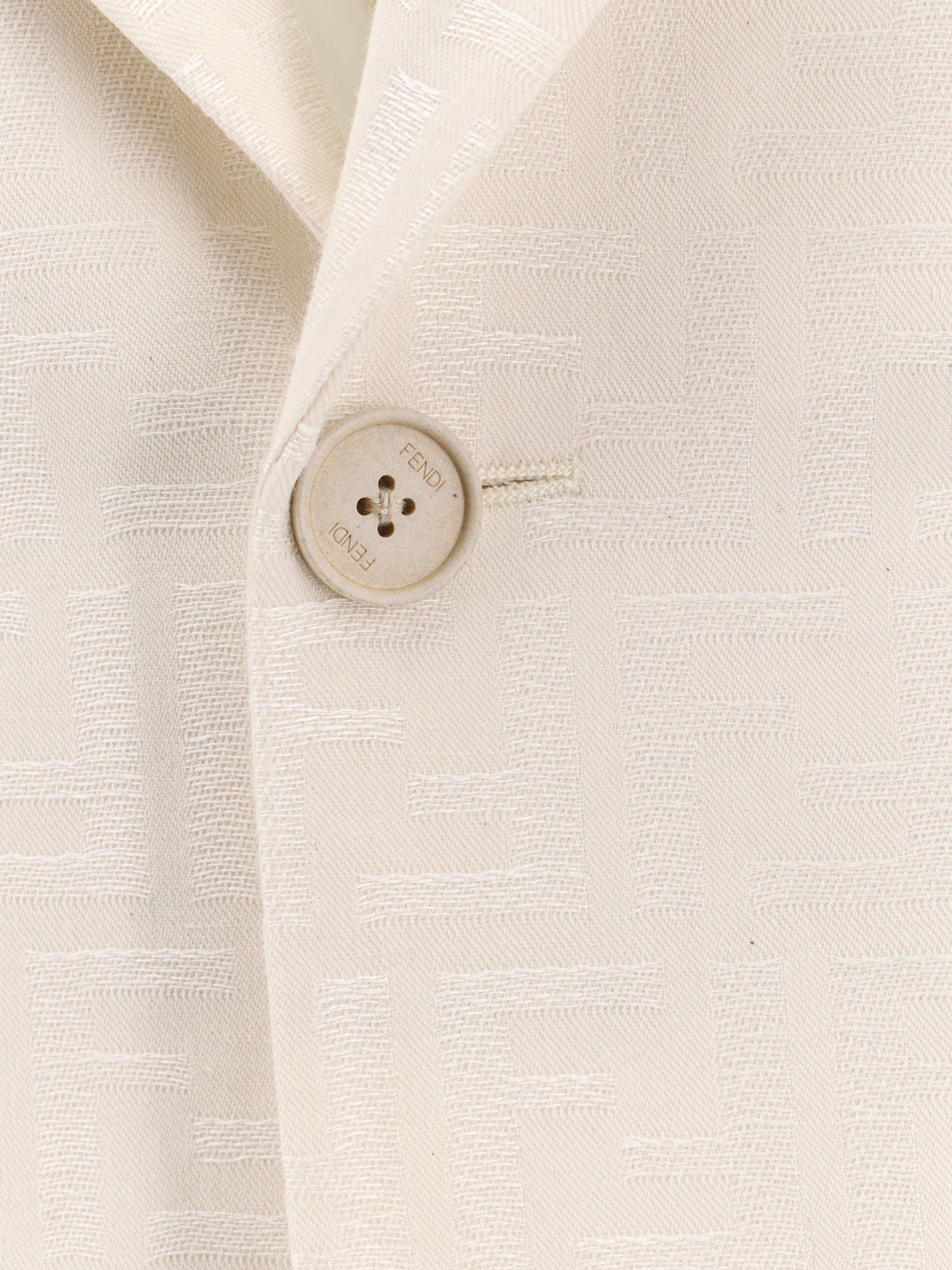Fendi Man Fendi Man White Blazers E Vests