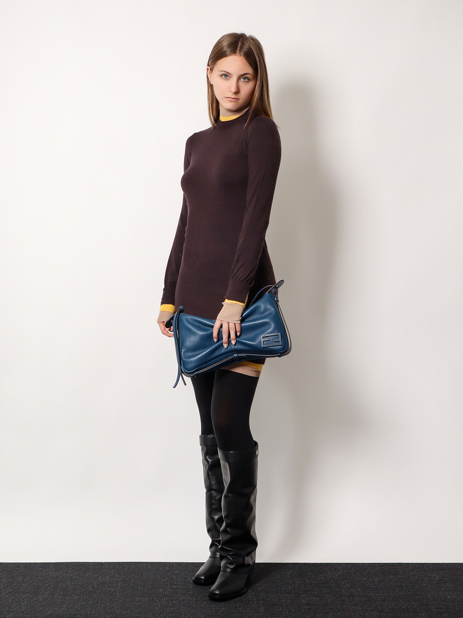 Fendi Woman Fendi Woman Blue Shoulder Bags
