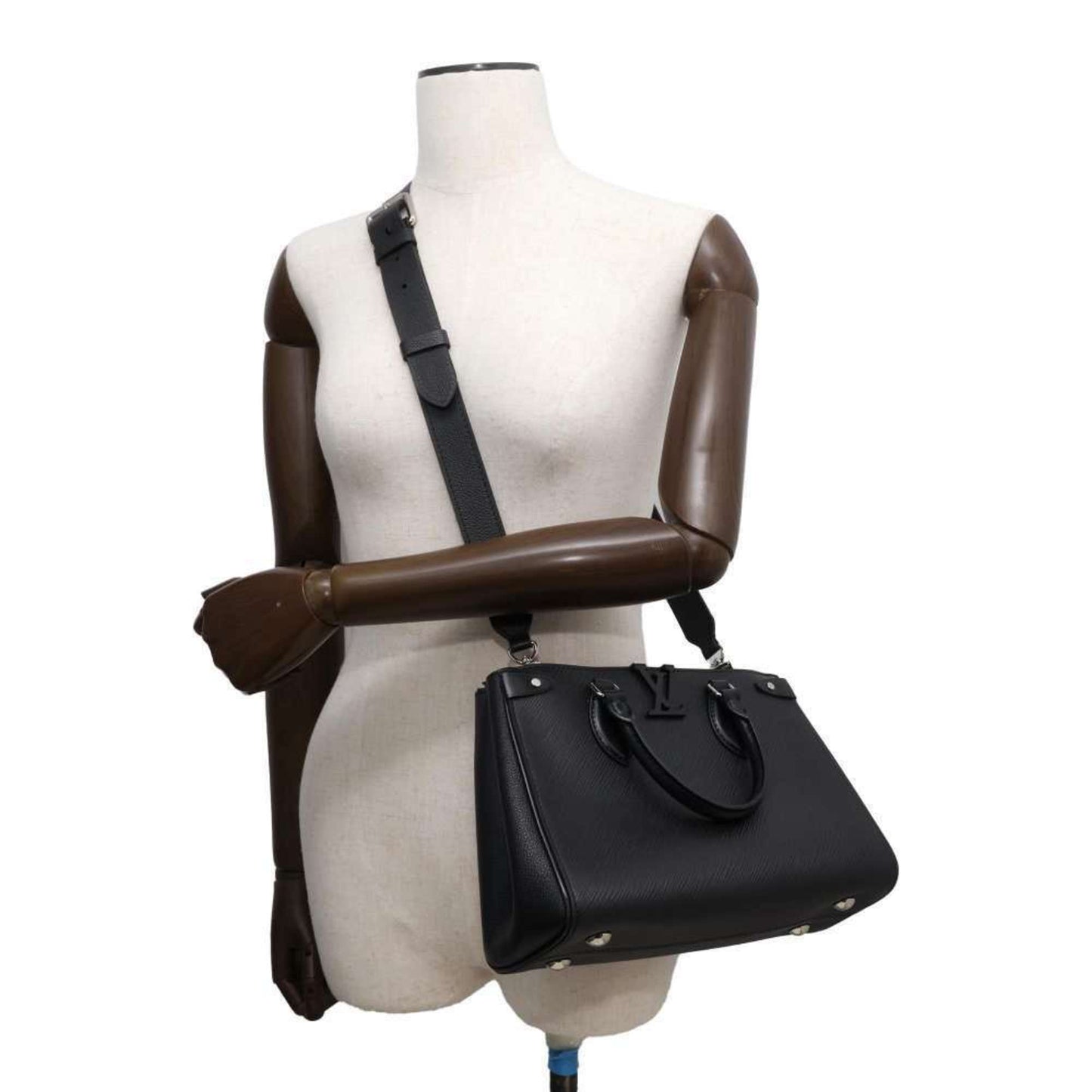Louis Vuitton Epi Noir Epi Leather Handbag