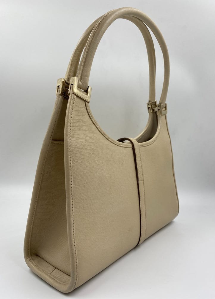 Gucci Jackie Leather Nylon Shoulder Bag Style 3