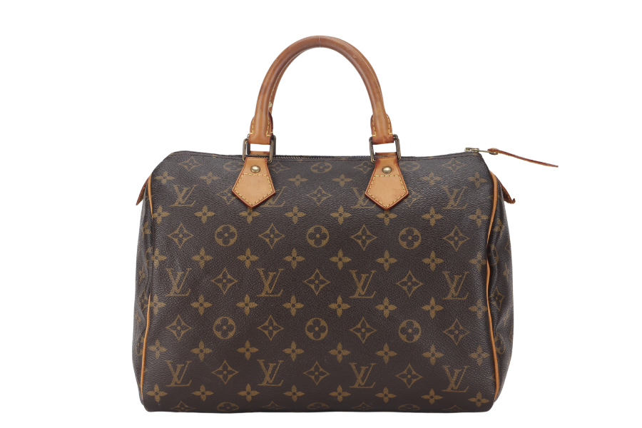 LOUIS VUITTON ( ) MONOGRAM CANVAS GOLD HARDWARE WITH LOCK AND KEYS, NO DUST COVER Handbag