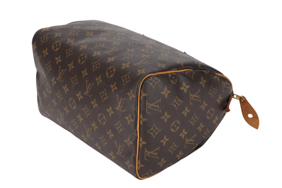 LOUIS VUITTON ( ) MONOGRAM CANVAS GOLD HARDWARE WITH LOCK AND KEYS, NO DUST COVER Handbag