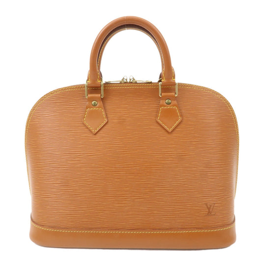 Louis Vuitton Epi Leather Alma Hand Bag Zipang Gold M52148