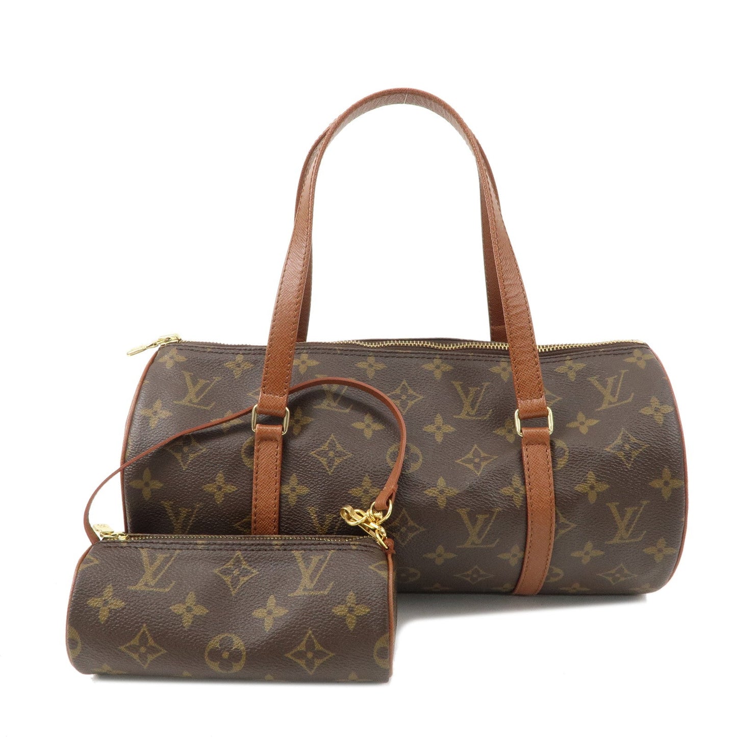 Louis Vuitton Monogram Papillon 30 Hand Bag & Pouch M51365