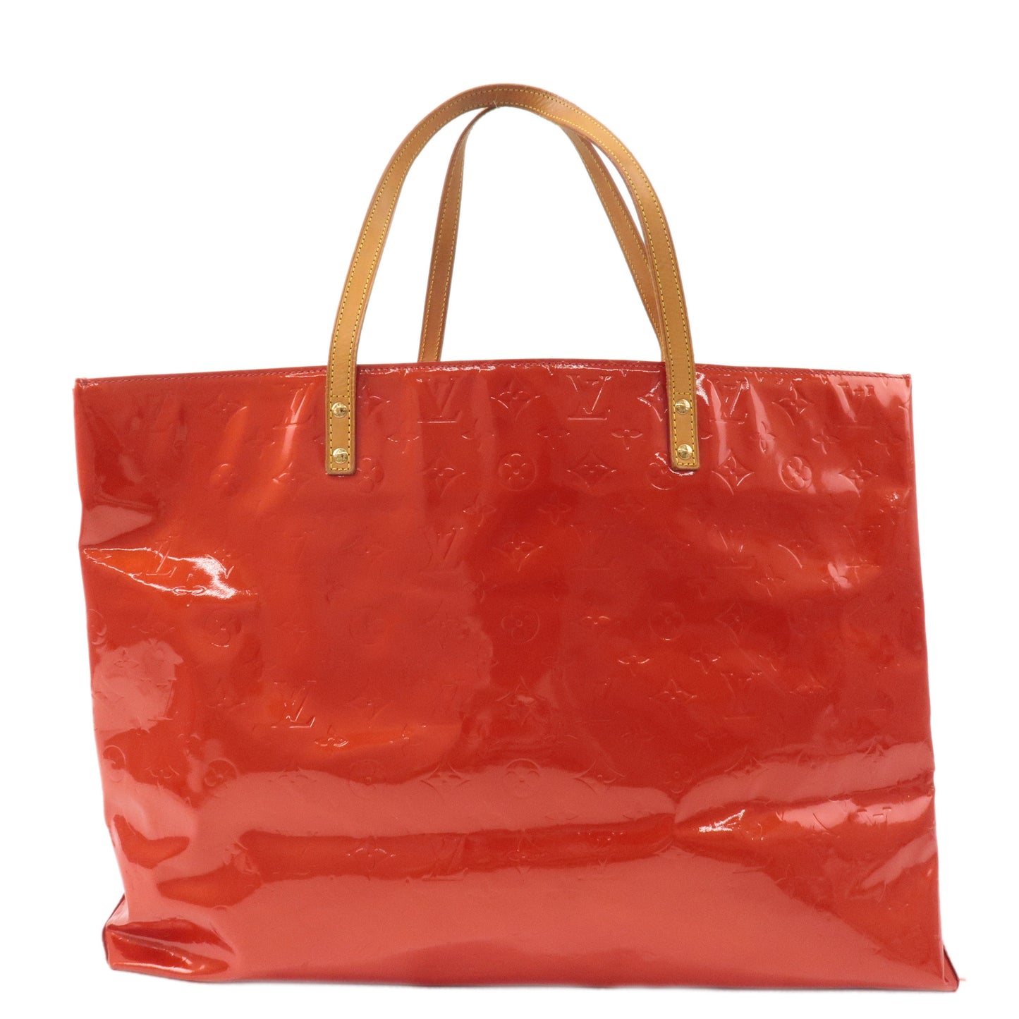 Louis Vuitton Monogram Vernis Lead GM Tote Bag Rouge M91084