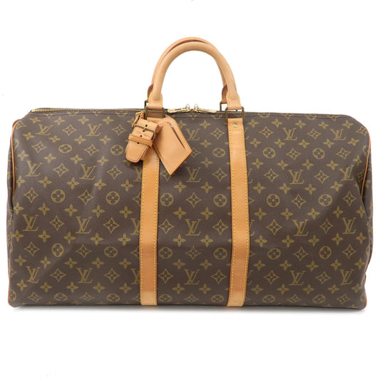 Louis Vuitton Monogram Keep All 55 Boston Bag Brown M41424