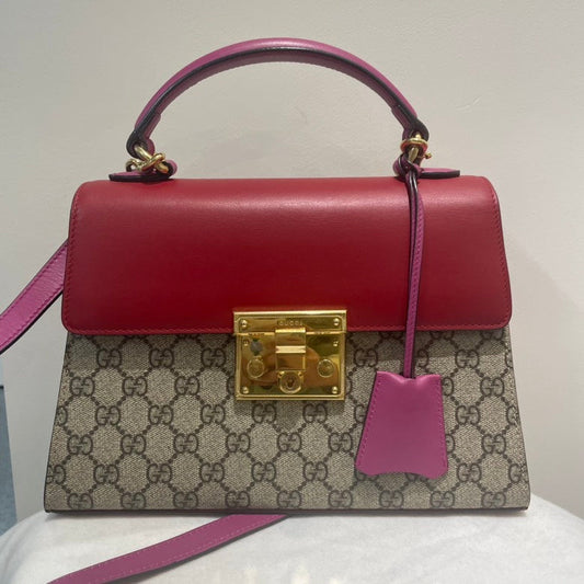 Gucci Padlock Leather Canvas Crossbody Style 1