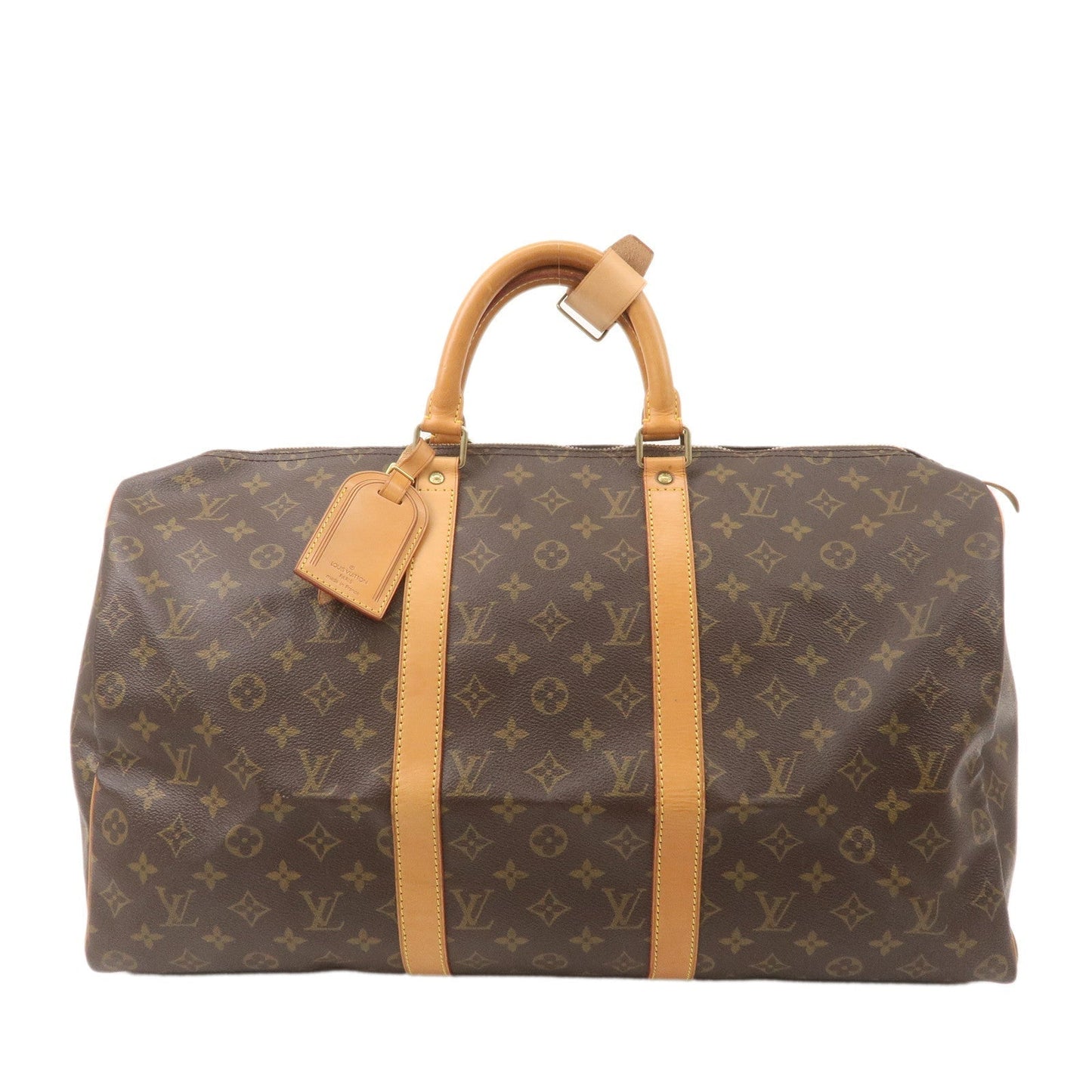 Louis Vuitton Monogram Keep All 50 Boston Bag Brown M41426
