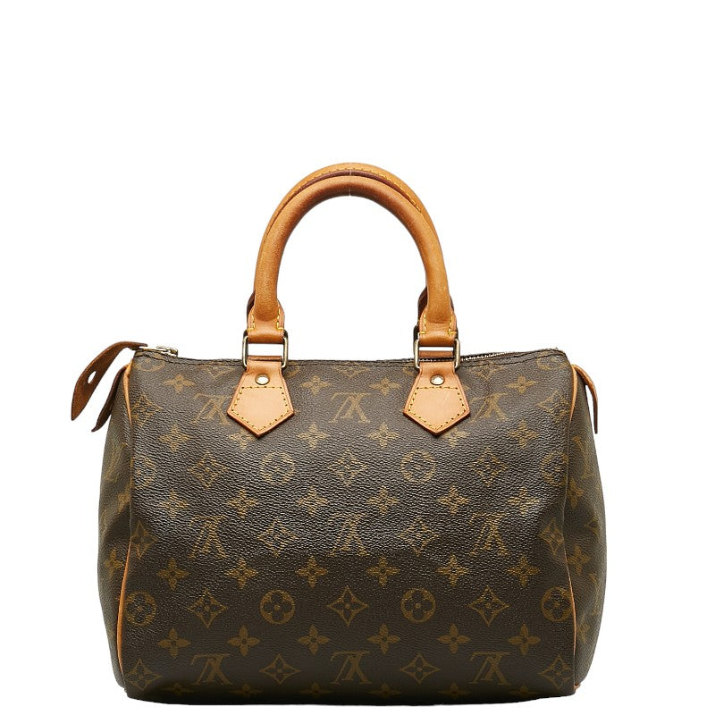 Louis Vuitton Monogram peed Bandriel 25 Handbag Mini Boston Bag M41113 Brown PVC Leather Louis Vuitton