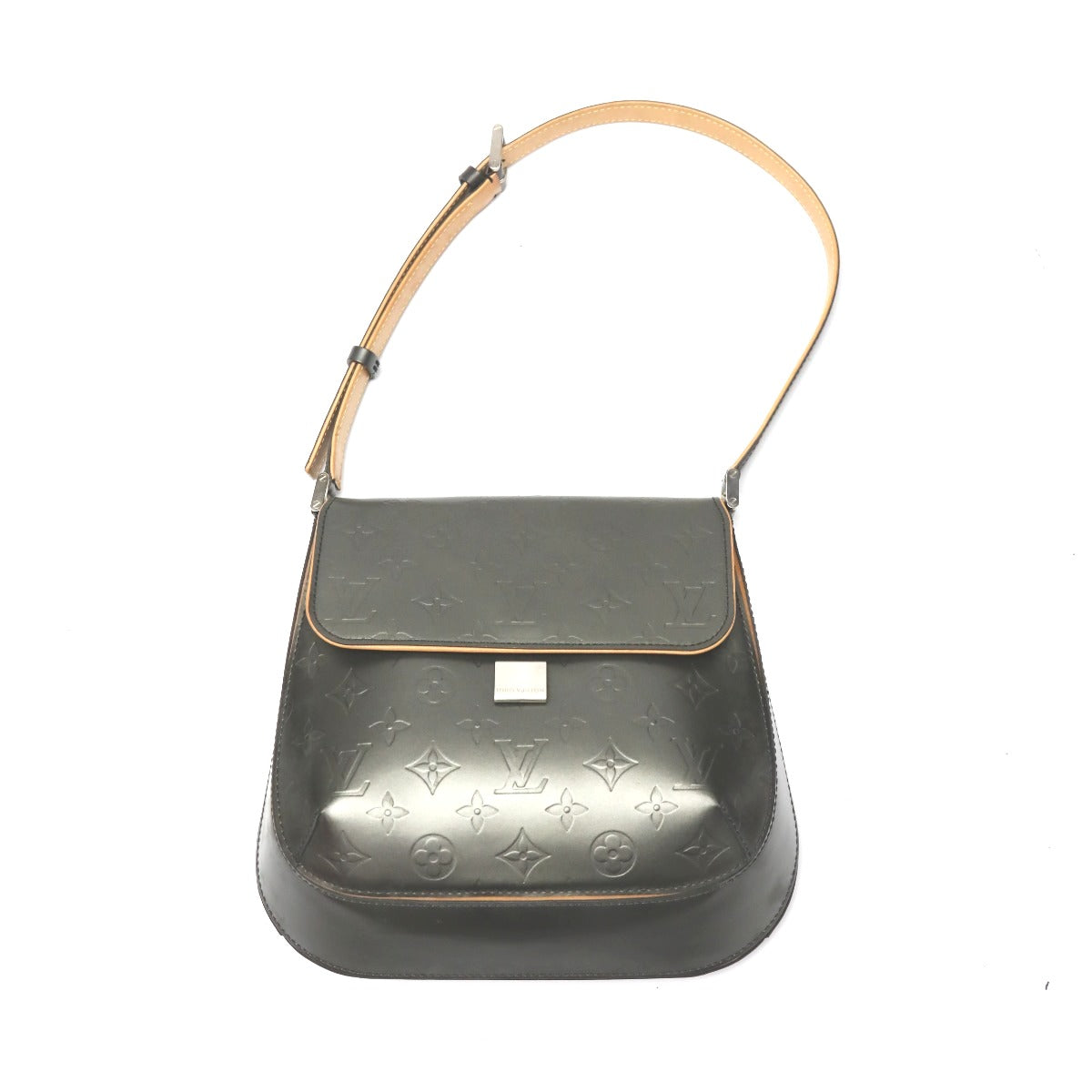 LOUIS VUITTON Shoulder Bag Monogram Matte Leather Noir mat Webster Street Women