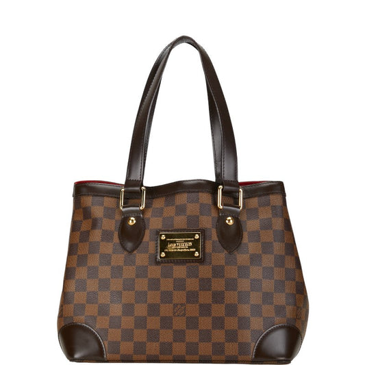 Louis Vuitton Damier Hamsteed PM Handbag N51205 Brown PVC Leather Louis Vuitton