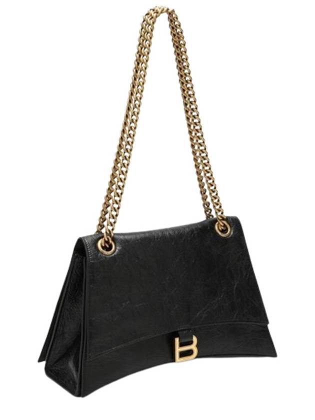 Luxury Balenciaga Trending 2026 Crush Medium Shoulder Bag Black