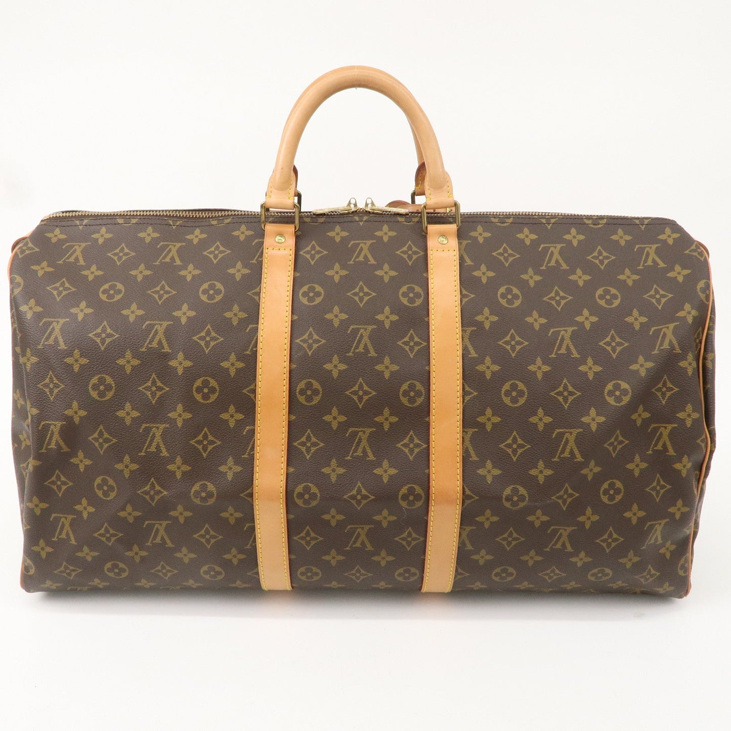 Louis Vuitton Monogram Keep All 55 Boston Bag Brown M41424