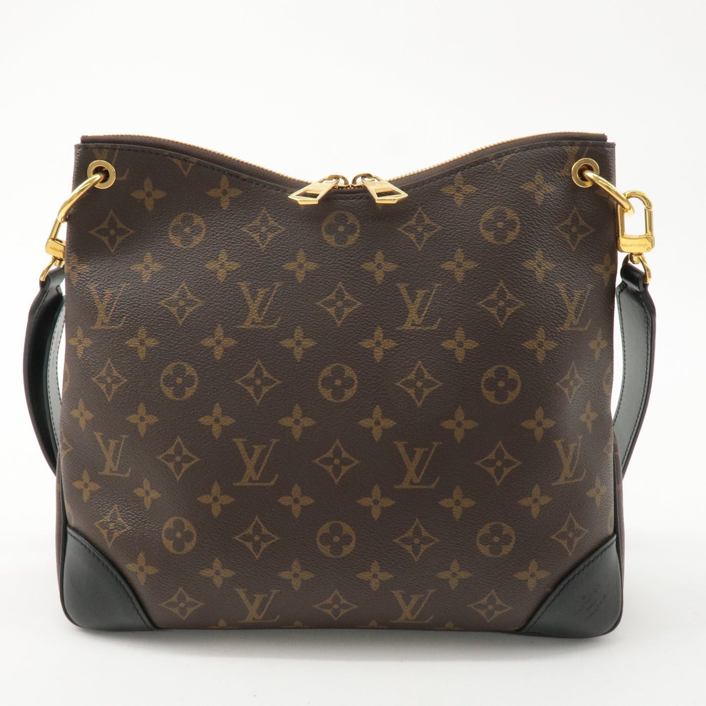 Louis Vuitton Monogram Odeon NM MM Crossbody Bag Black M45352
