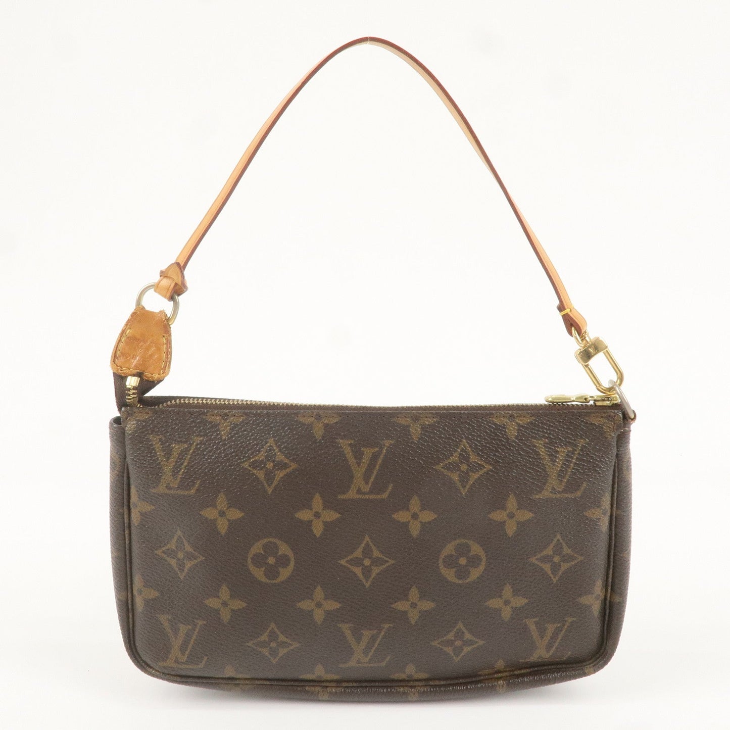 Louis Vuitton Monogram Pochette Accessoires Hand Bag Brown M51980