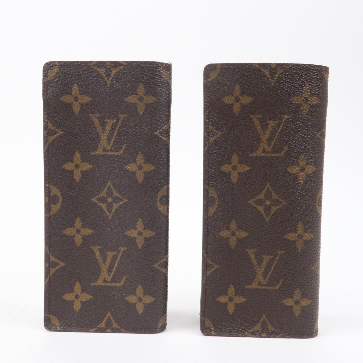 Louis Vuitton Monogram Set of 2 Glasses Case Brown M62962