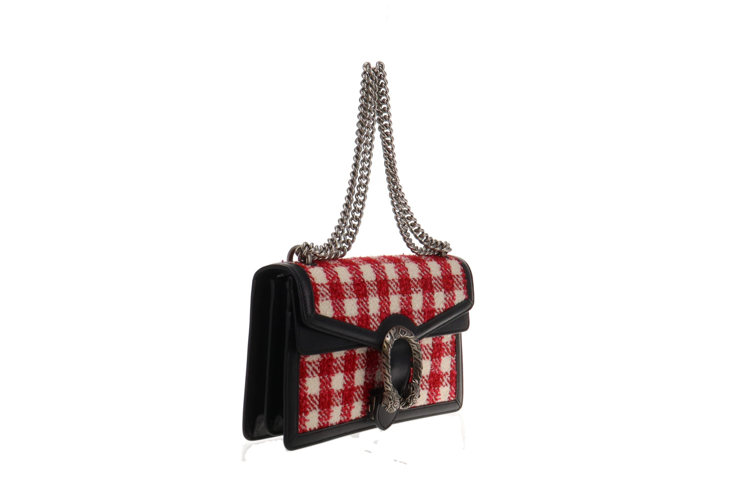 Gucci Dionysus Red Leather Chain Crossbody