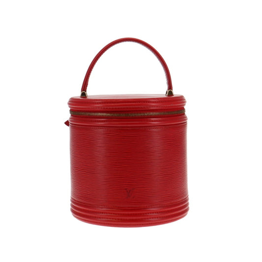 Louis Vuitton Large Rouge Epi Leather Zipped Cannes Vanity Case