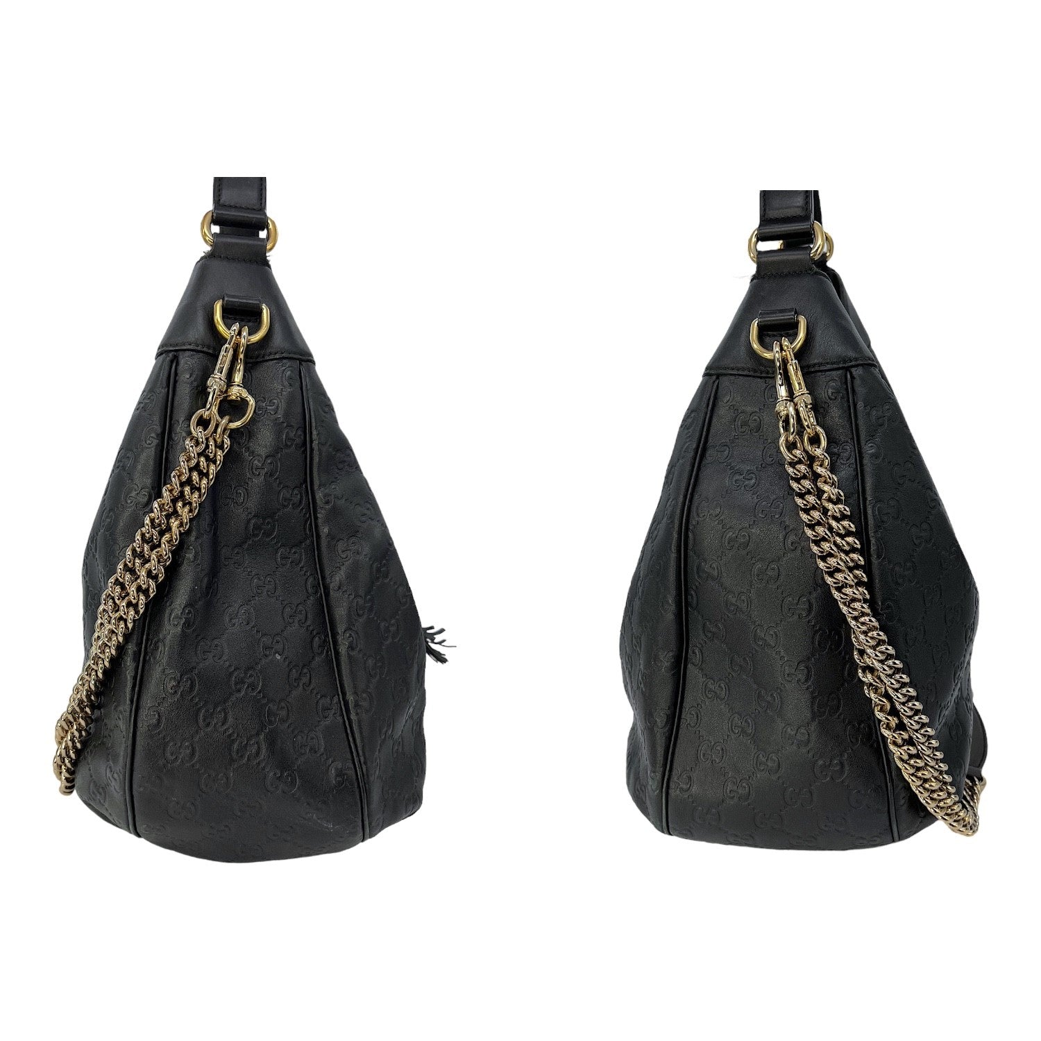 Gucci Leather Canvas Shoulder Bag