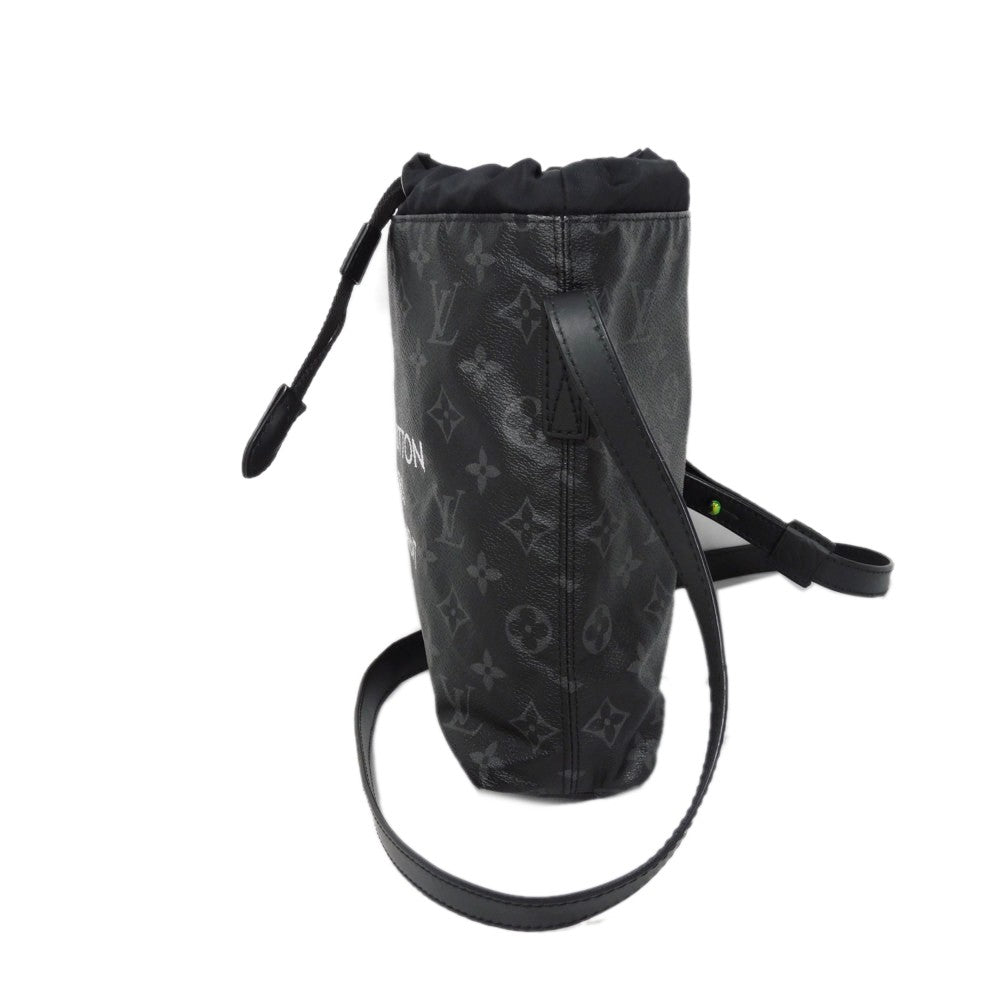LOUIS VUITTON Shoulder Bag Monogram Eclipse Canvas Noir LV Circle Fragment Logo Circle Thunder Hiroshi Fujiwara Monogram Eclipse Nano Bag mens