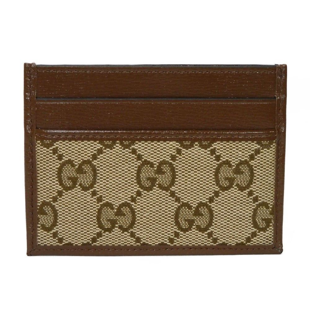 GUCCI Card Case 681709 GY5SN 8563 GG canvas x calf leather beige The Hacker Project GG Canvas Un  Balenciaga Neo Classic Card Holder unisex(Unisex)
