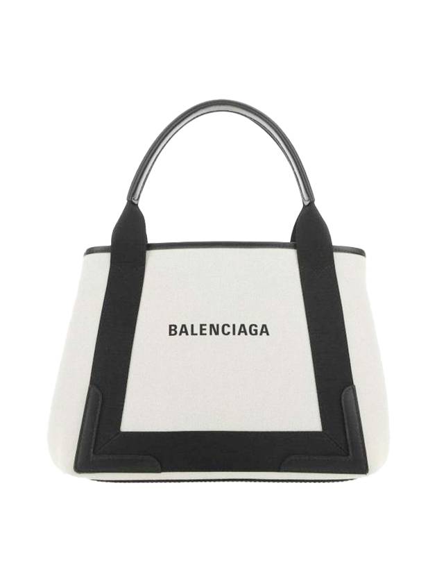 Luxury Balenciaga Trending 2026 Cabas Small Tote Bag Natural Black