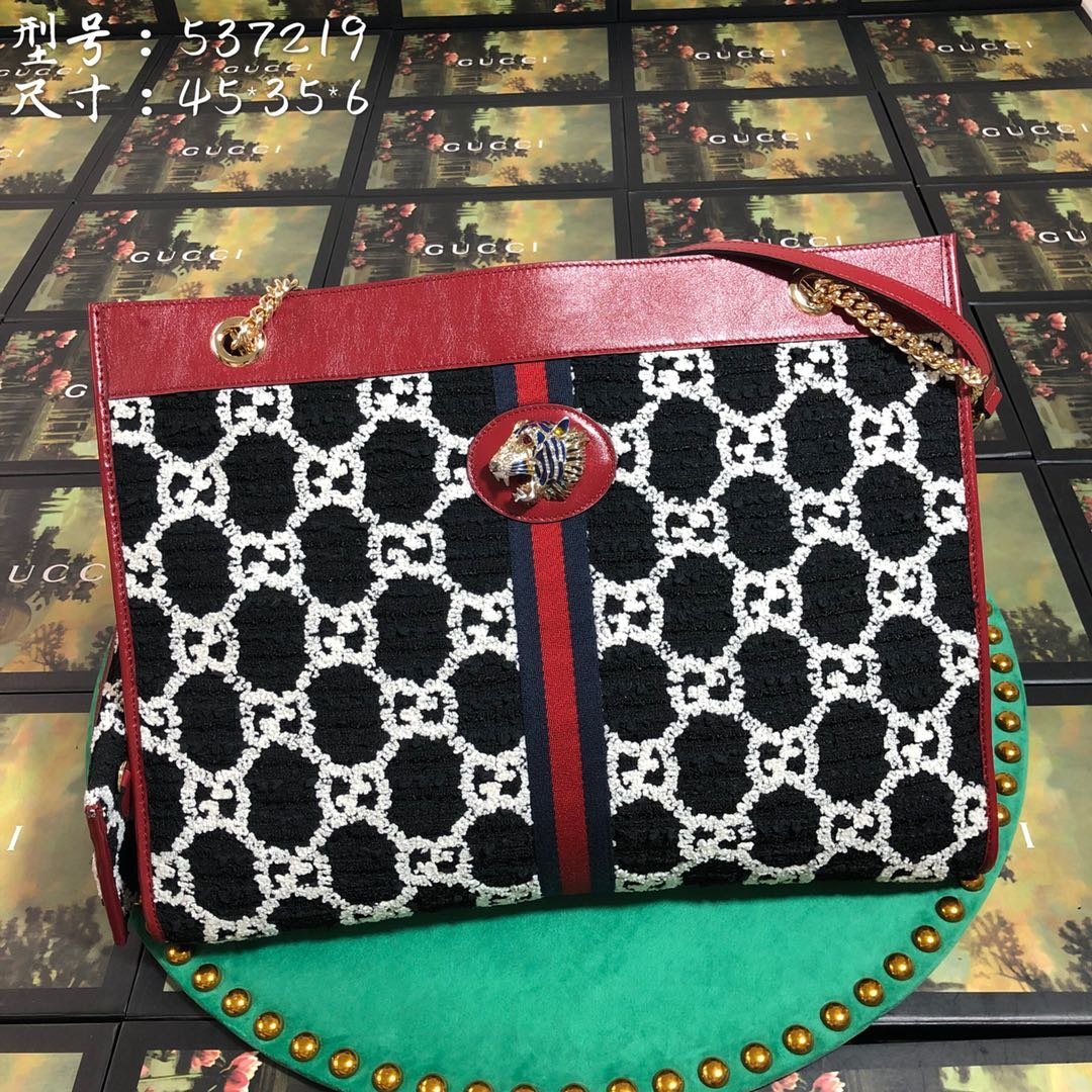 Gucci Tweed Wool Handbag Style 2