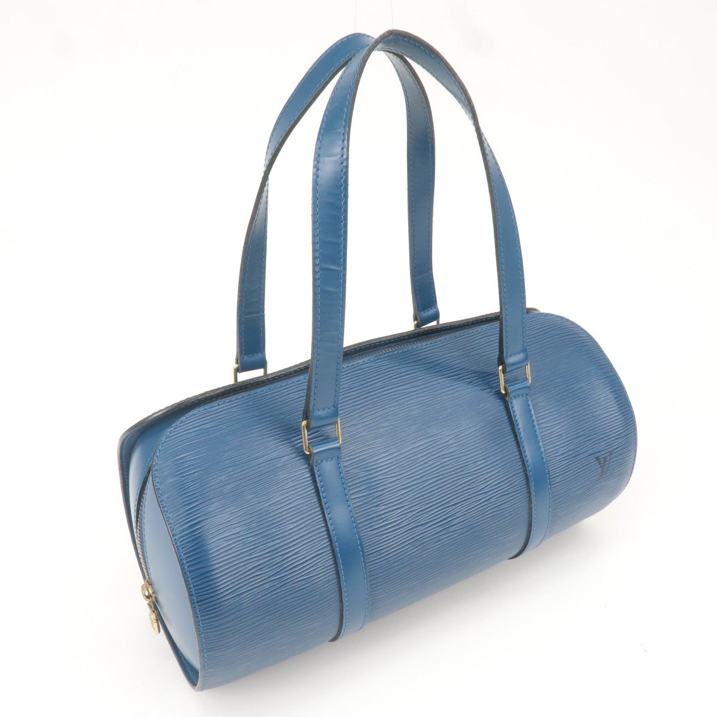 Louis Vuitton Epi Soufflot Shoulder Bag Hand Bag Blue M52222