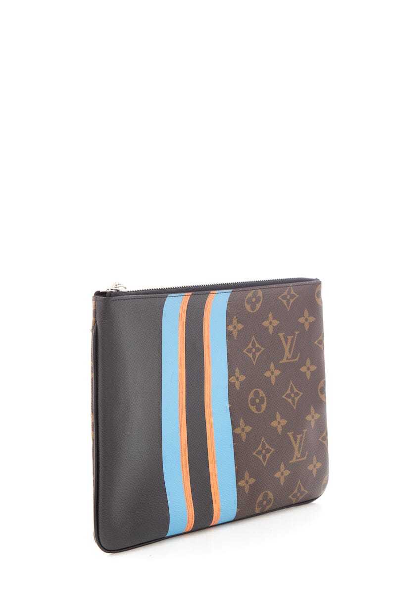 Louis Vuitton Monogram Stripe Pouchette Plate MM