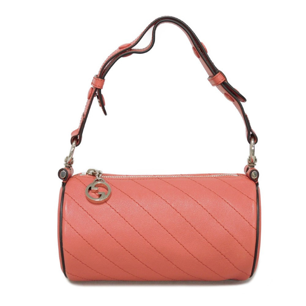 GUCCI Shoulder Bag 760170 AACPY 6701 Calf leather pink GG Charm RFID IC Chip Interlocking G Blondie Mini Bag Women