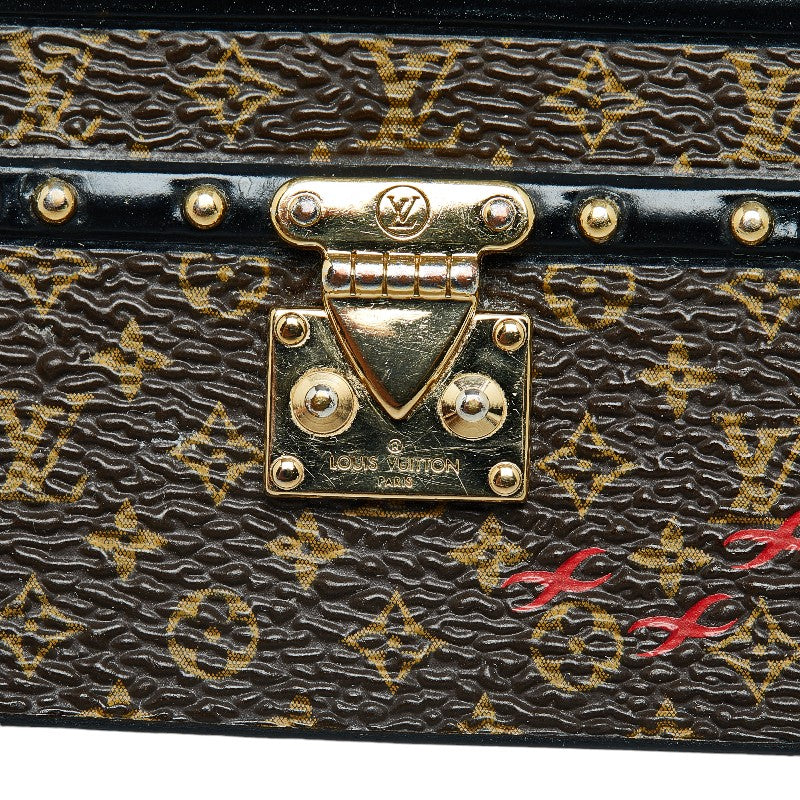 Louis Vuitton Monogram Pittet Mar Charm Keeling M78618 Brown G Leather Louis Vuitton