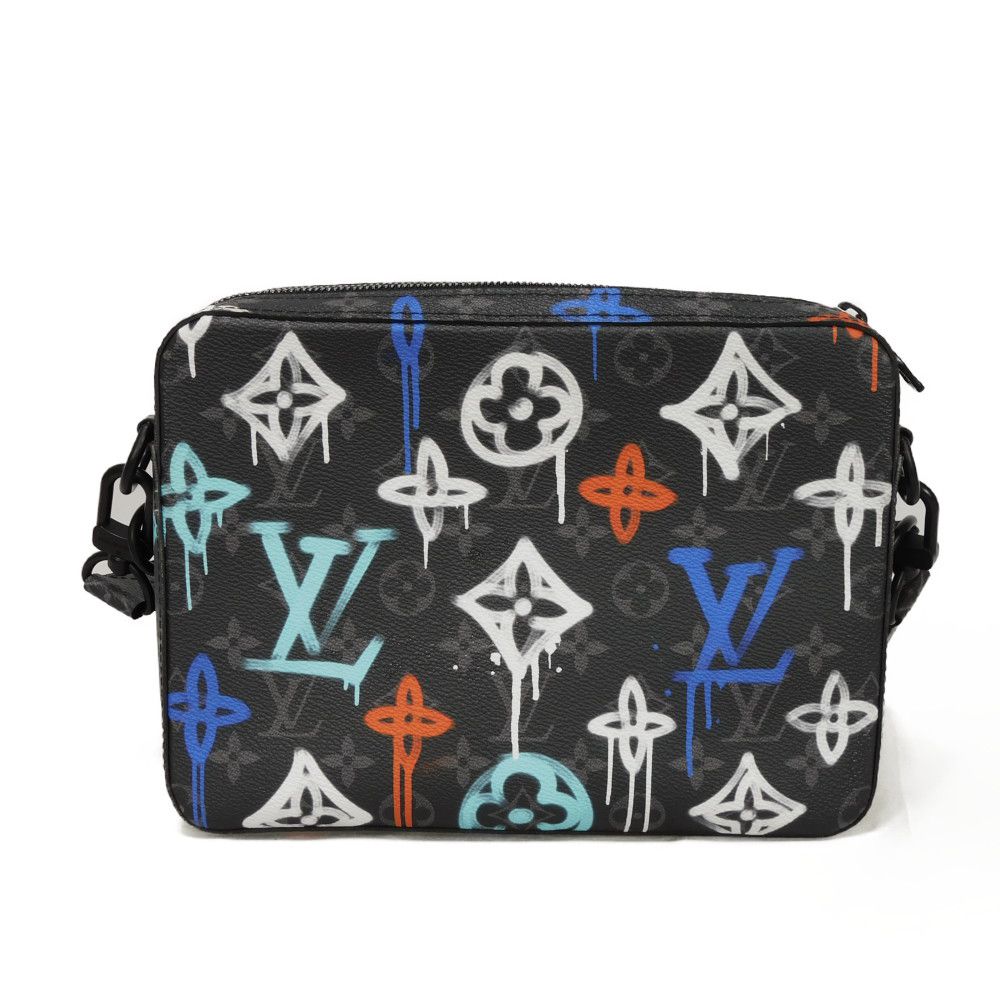 LOUIS VUITTON Shoulder Bag Monogram Eclipse Canvas Noir monogram eclipse graffiti Trio Messenger