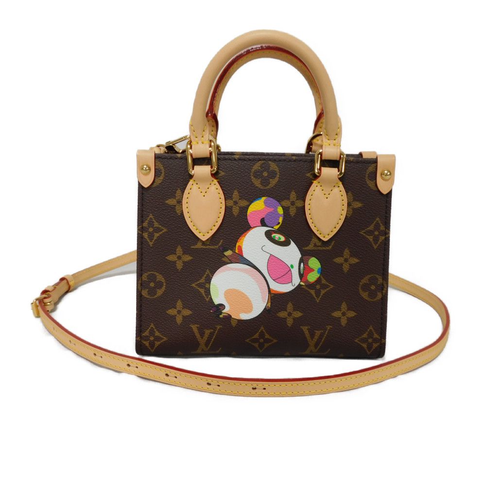LOUIS VUITTON Tote Bag Monogram canvas (panda print) x microfiber multicolor Takashi Murakami Shoulder Bag RFID  Monogram panda LVxTM On-the-Go BB Women
