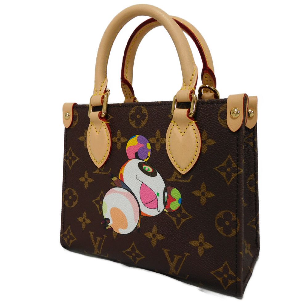 LOUIS VUITTON Tote Bag Monogram canvas (panda print) x microfiber multicolor Takashi Murakami Shoulder Bag RFID  Monogram panda LVxTM On-the-Go BB Women