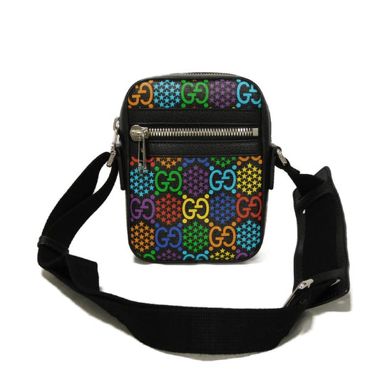 GUCCI Shoulder Bag 598103 1058 GG psychedelic canvas x calf leather (embossed) multicolor GG psychedelic Mini messenger bag