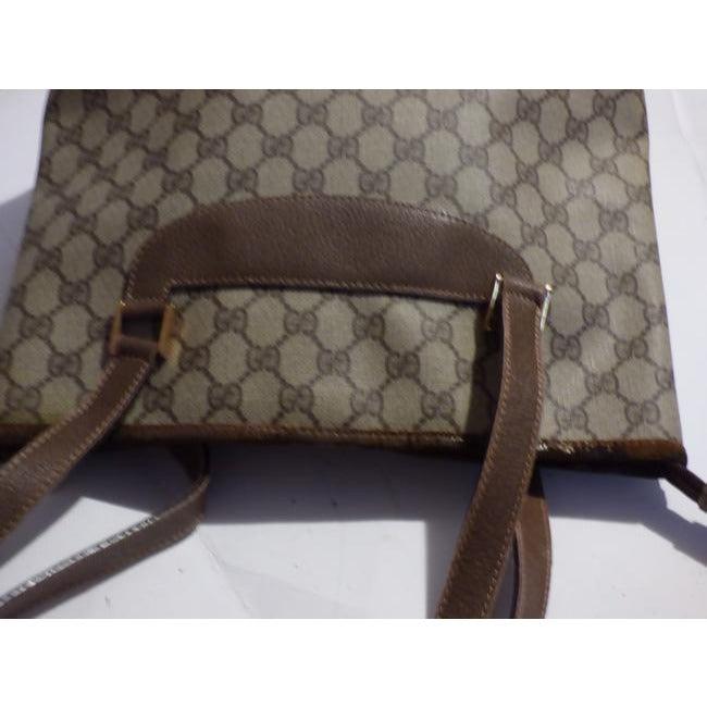 Gucci Leather Canvas Tote