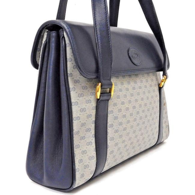 Gucci Envelope Lou Leather Canvas Tote