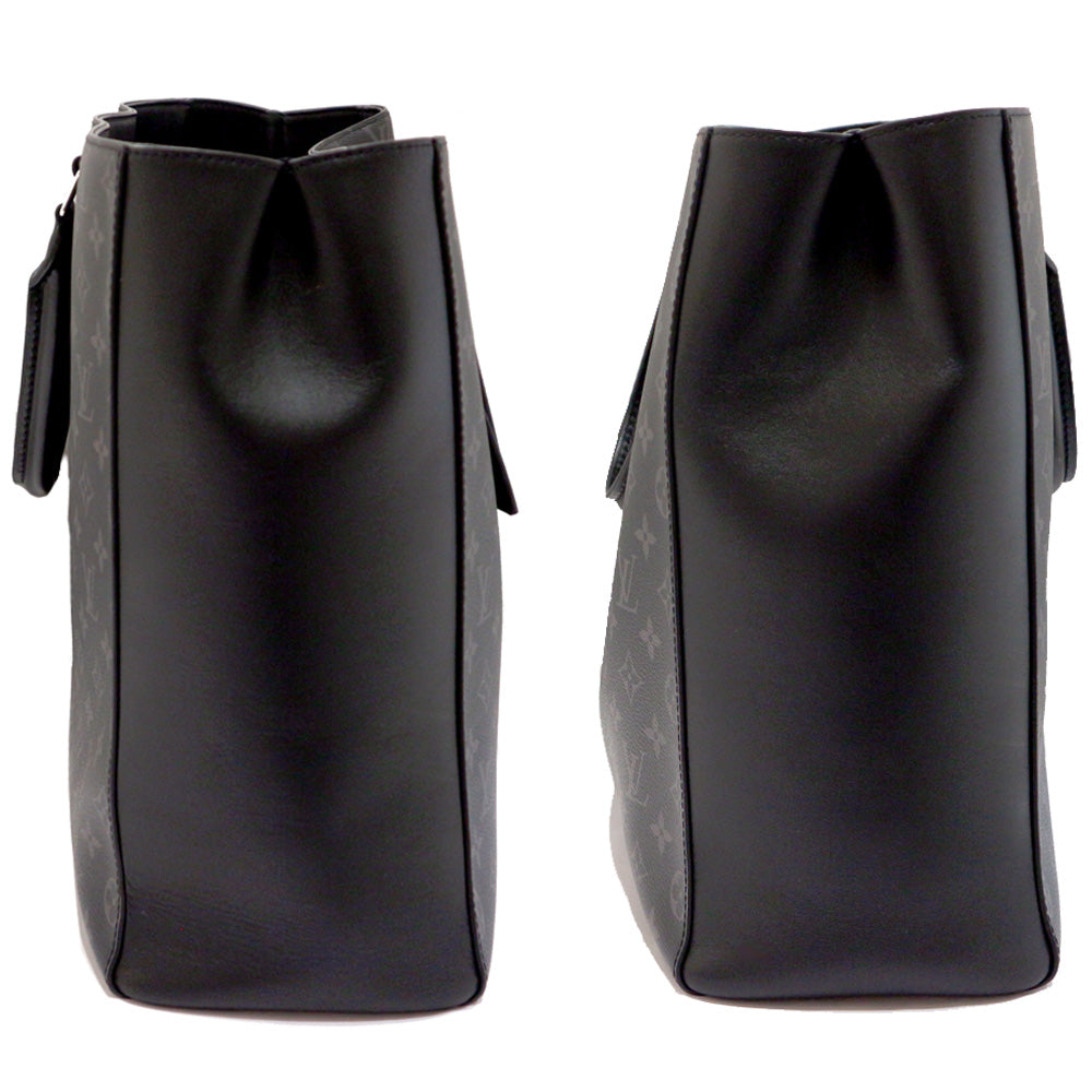 Louis Vuitton Grand Sack M44733 Monogram Eclipse Tote Bag Black Leather Unisex Preservation Bag