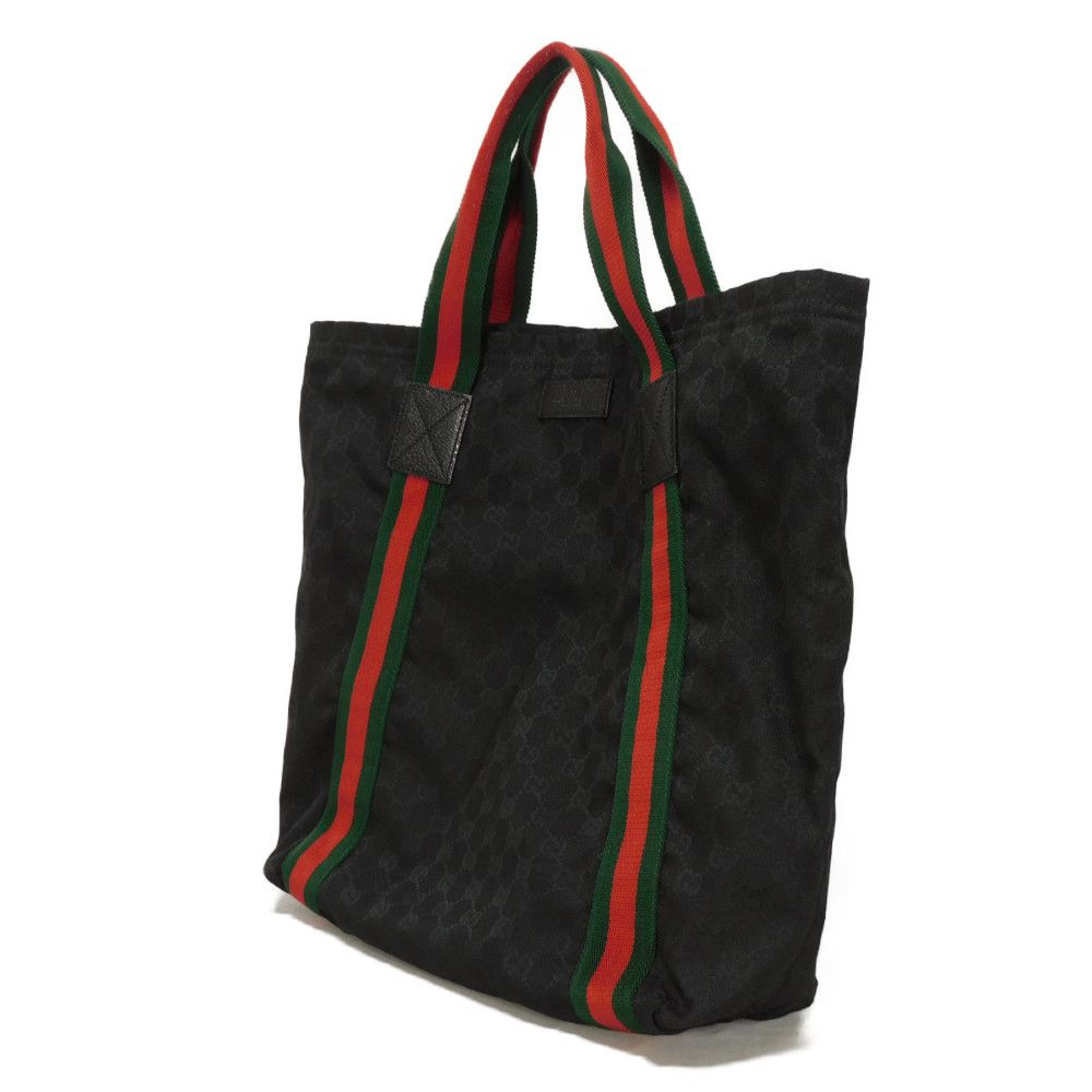 Gucci GG Canvas Calf Leather Tote Bag