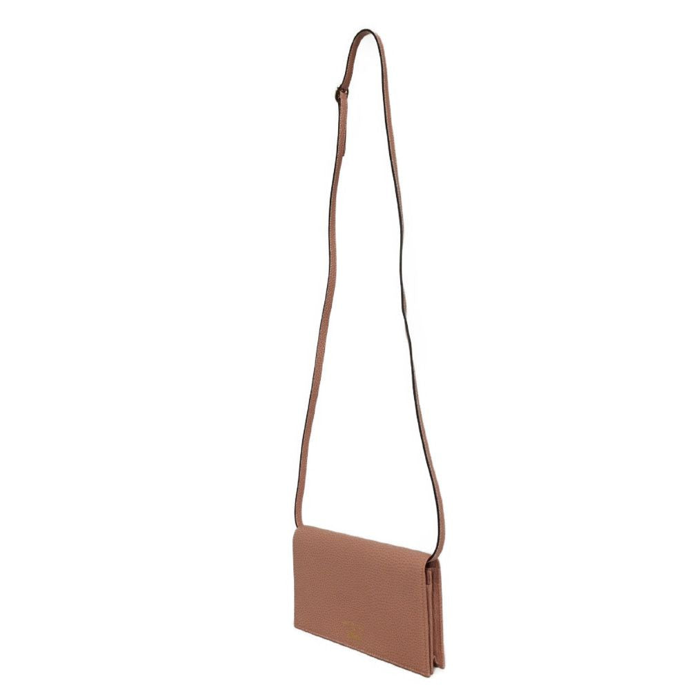 GUCCI Shoulder Bag 368231 Calf leather (embossed) Soft pink Logo foil stamping Swing Shoulder Wallet