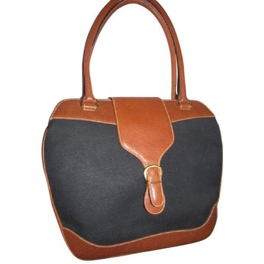 Gucci Leather Canvas Tote