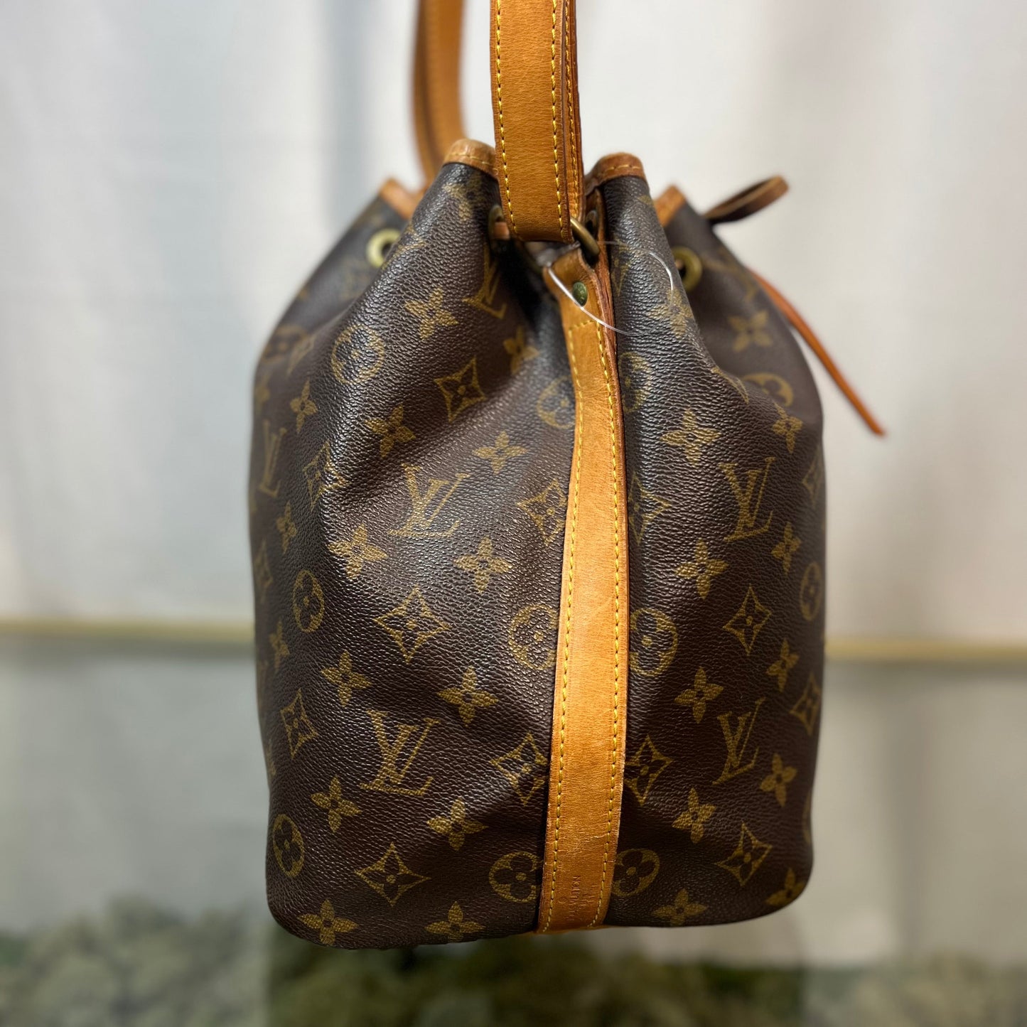 LOUIS VUITTON Noe Brown Monogram Canvas Bucket Bag