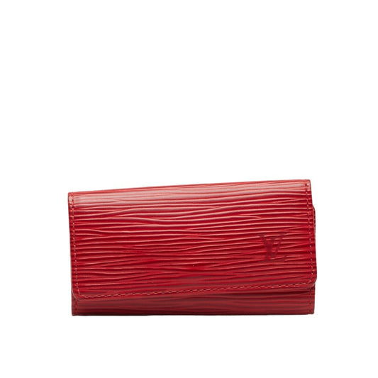 Louis Vuitton Epic Multicle 4 Keycase Keeper M6382E Castilian Red Leather Louis Vuitton