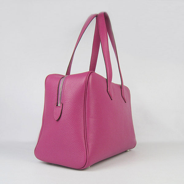 Luxury Hermes Togo leather handbag peach