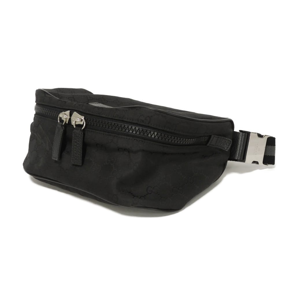 Gucci GG Nylon Calf Leather Waist Bag
