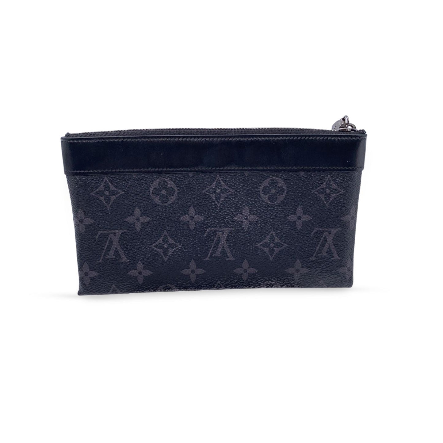 LOUIS VUITTON Monogram Eclipse Canvas Pochette Discovery Clutch Bag